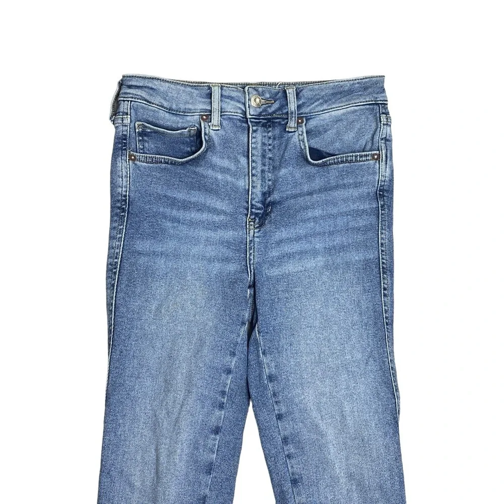 We The Free Womens Straight Leg Blue Denim 5‎ Pockets Size 27